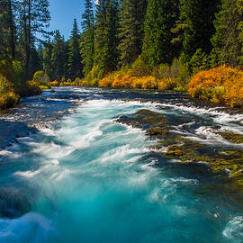 Autumn on the Metolious by Russell Wells