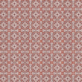 Azulejo Floral Pattern - 06 by AM FineArtPrints