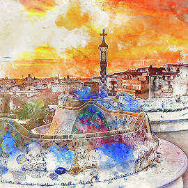 Barcelona, Parc Guell - 01 by AM FineArtPrints