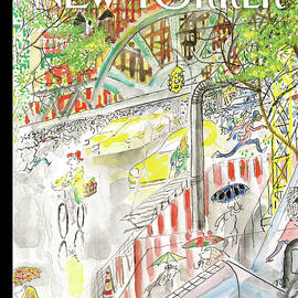 Biking in the Rain by Jean-Jacques Sempe