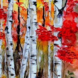 Birch Trees in Fall by Rafael Salazar