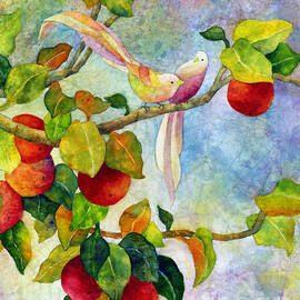 Birds on Apple Tree by Hailey E Herrera