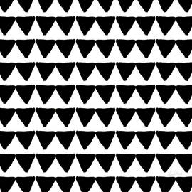 Black and White Triangles- Art by Linda Woods by Linda Woods