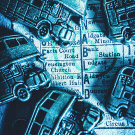 Blue Britain bus bill by Jorgo Photography