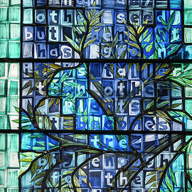 Blue Stained Glass by Jean Noren