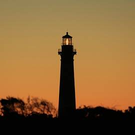 Bodie Light at Sunset by M C Hood