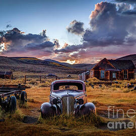 Bodie's 1937 Chevy at Sunset by Jeff Sullivan