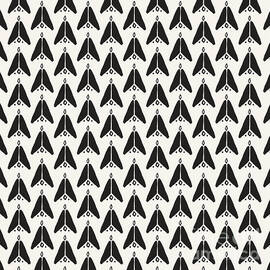 Bohemian Arrows - Dark gray and cream pattern by Allyson Johnson