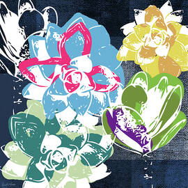 Bold Succulents 2- Art by Linda Woods by Linda Woods