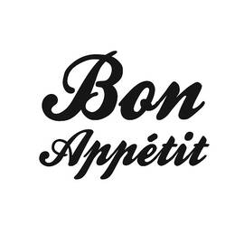 Bon Appetit 1 - Good Food - Minimalist Print - Typography - Quote Poster by Studio Grafiikka