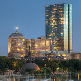 Boston Night Skyline IV by Clarence Holmes