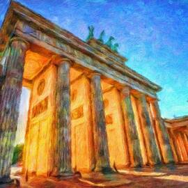 Brandenburg Gate at sunset by Miroslav Liska