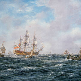 British Man-o-War and Other Craft by Richard Willis 