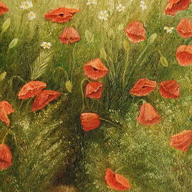 Bunch Of Poppies by Angeles M Pomata