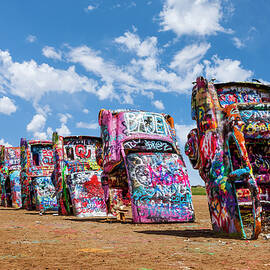 Cadillac Ranch Painted Sculpture by Kelley King