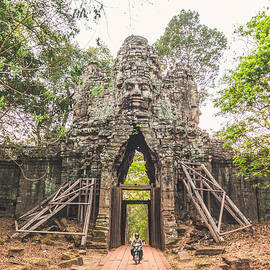 Cambodia Angkor Wat Passage by Cory Dewald