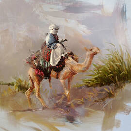 Camels and Desert 6 by Mahnoor Shah