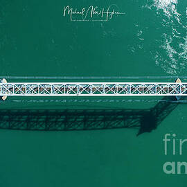 Cape Cod Canal Railroad Bridge by Veterans Aerial Media LLC