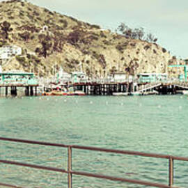 Catalina Island Tiki Umbrella Retro Panorama Photo by Paul Velgos