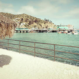 Catalina Island Tiki Umbrella Retro Photo by Paul Velgos