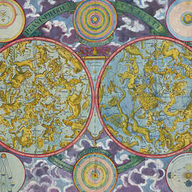 Celestial Map of the Planets by Georg Christoph Eimmart