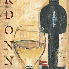 Chardonnay Wine and Grapes by Debbie DeWitt