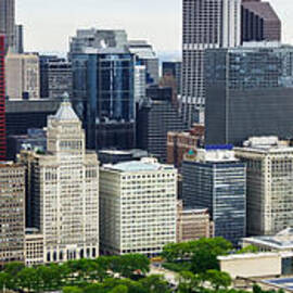 Chicago Aerial Photo of Chicago Skyline by Paul Velgos