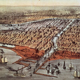 Chicago As It Was by Currier and Ives