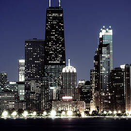 Chicago at Night High Resolution by Paul Velgos