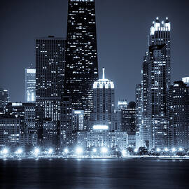 Chicago Cityscape at Night by Paul Velgos