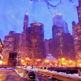 Chicago Panorama - 01 by AM FineArtPrints