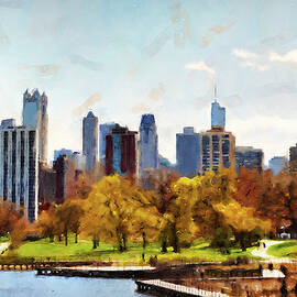 Chicago Panorama - 02 by AM FineArtPrints