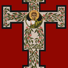Christ Emmanuel Flowering Cross 018 by William Hart McNichols