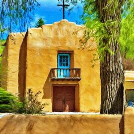 Church with Blue Door by Jeffrey Kolker