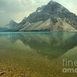Clear Bow Lake In The Smoke by Adam Jewell