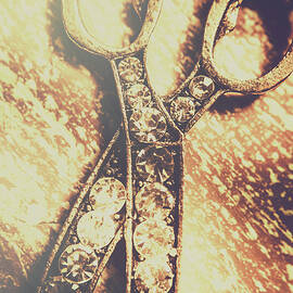 Close up of jewellery scissors of bronze by Jorgo Photography