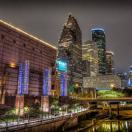 Cloudy Night in Houston by David Morefield