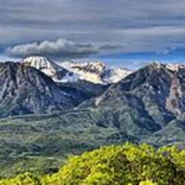 Colorado West Elk Mountain Panorama by Adam Jewell
