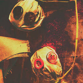 Creepy halloween scarecrow dolls by Jorgo Photography