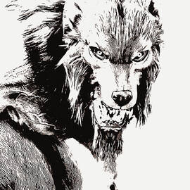 Creepy Werewolf by AM FineArtPrints