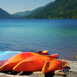 Crescent Lake on the Olympic Peninsula by Bruce Block