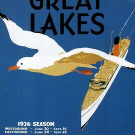 Cruise Across The Great Lakes - Canadian Pacific - Retro travel Poster - Vintage Poster by Studio Grafiikka