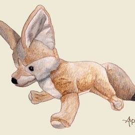 Cuddly Snow Fox by Angeles M Pomata