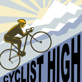 Cyclist racing bike by Aloysius Patrimonio
