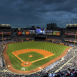 Dark Clouds over Yankee Stadium  by Shawn Everhart