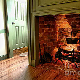 Dining Room Fireplace by Olivier Le Queinec