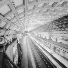 Dupont Circle Station BW by Susan Candelario