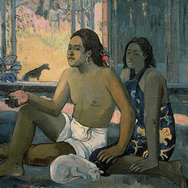Eiaha Ohipa or Tahitians in a Room by Paul Gauguin