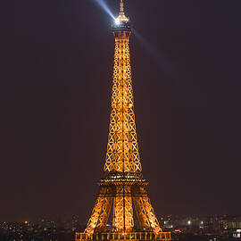Eiffel Tower at Night by Clarence Holmes