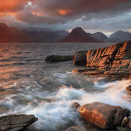 Elgol Stormy Sunset by Grant Glendinning
